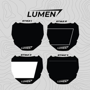 ODI Front Number Plate [LUMEN RACING DECALS]